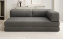 Designer Sofa/Chaise Longue Lazy in Bouclé