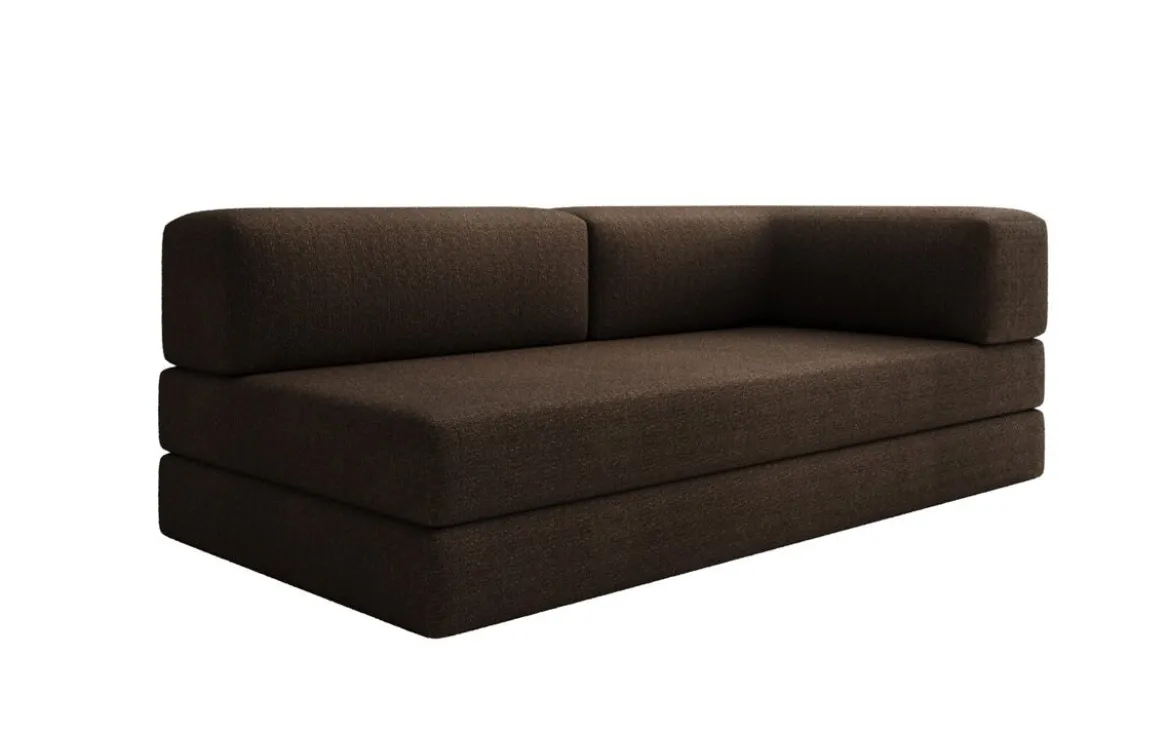 Designer Sofa/Chaise Longue Lazy in Bouclé