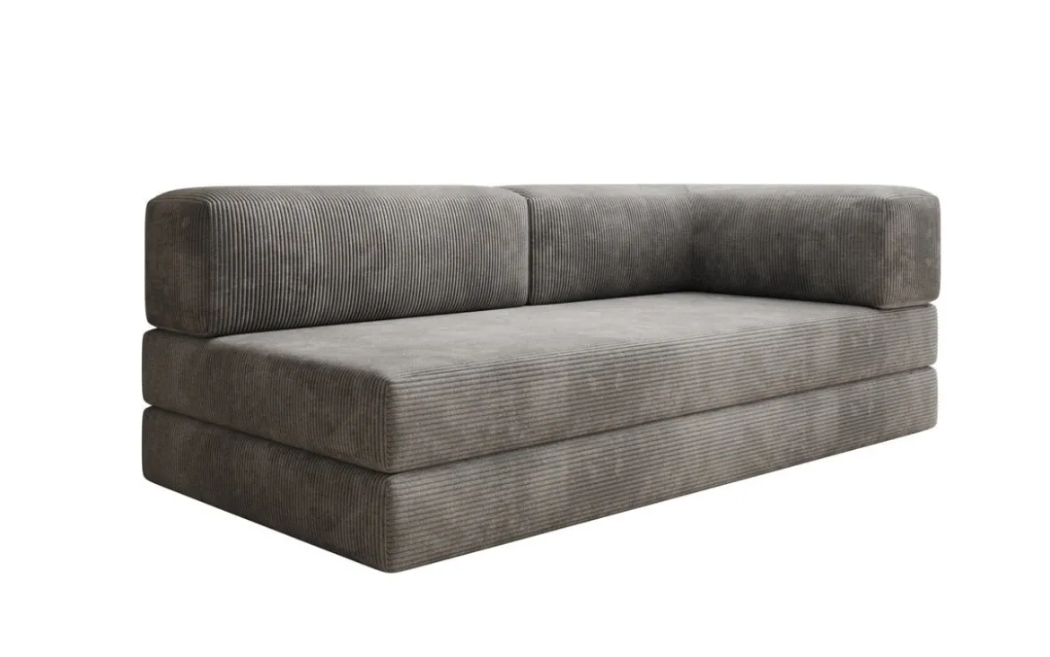 Designer Sofa/Chaise Longue Lazy in Cord