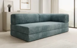 Designer Sofa/Chaise Longue Lazy in Cord