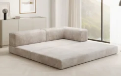 Designer Sofa/Chaise Longue Lazy in Cord