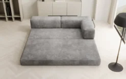 Designer Sofa/Chaise Longue Lazy in Cord