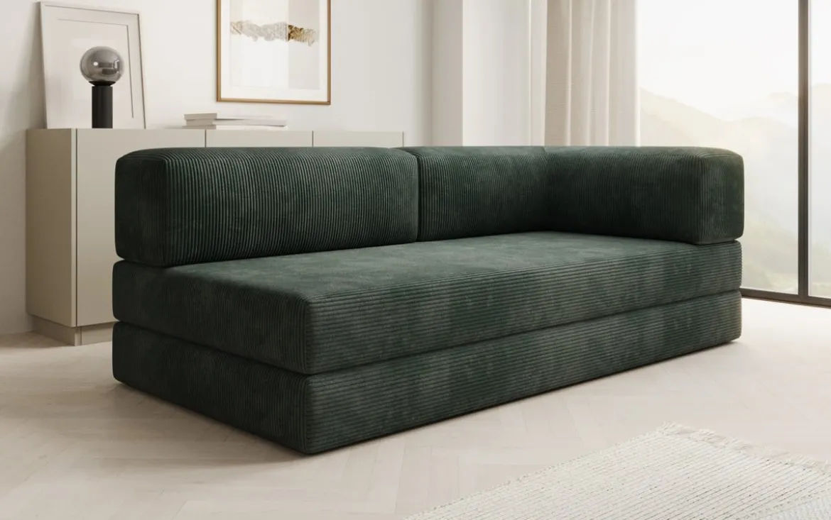 Designer Sofa/Chaise Longue Lazy in Cord