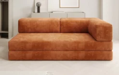 Designer Sofa/Chaise Longue Lazy in Cord
