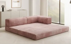 Designer Sofa/Chaise Longue Lazy in Cord