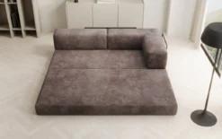 Designer Sofa/Chaise Longue Lazy in Cord