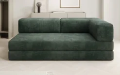 Designer Sofa/Chaise Longue Lazy in Cord