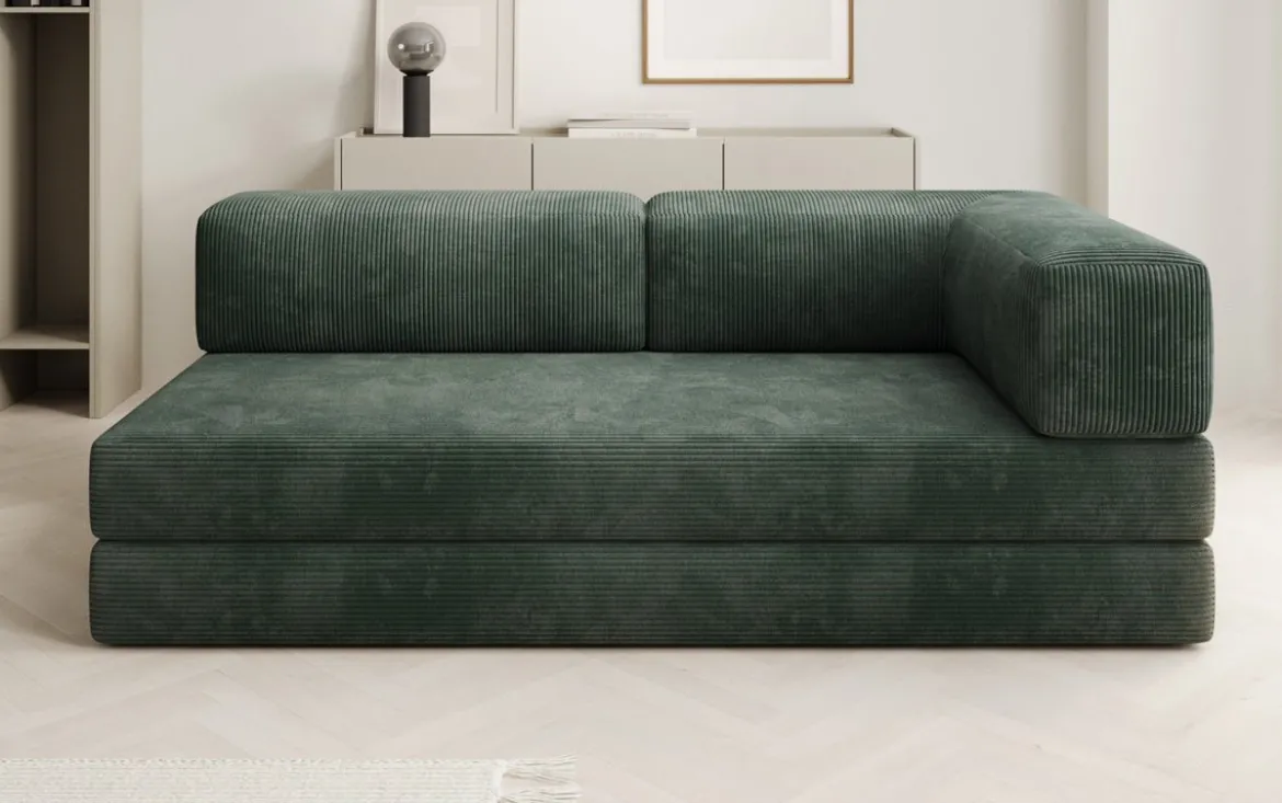 Designer Sofa/Chaise Longue Lazy in Cord