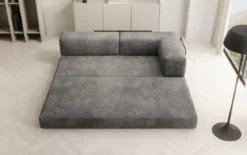 Designer Sofa/Chaise Longue Lazy in Cord