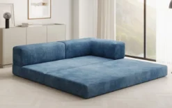 Designer Sofa/Chaise Longue Lazy in Cord