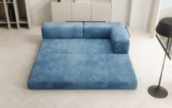 Designer Sofa/Chaise Longue Lazy in Cord