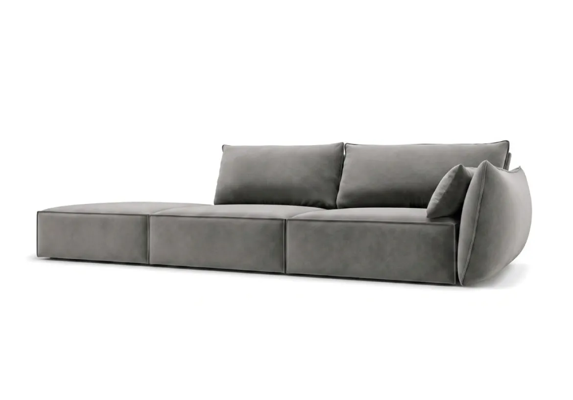 Designer Sofa Chaise Longue Nuvola in Samt