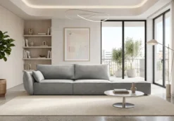 Designer Sofa Chaise Longue Nuvola in Samt