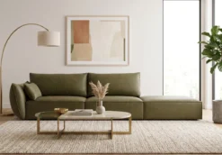 Designer Sofa Chaise Longue Nuvola in Samt