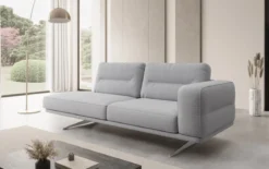 Designer Sofa-Chaiselongue Torino in Bouclé