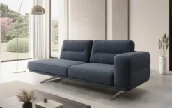 Designer Sofa-Chaiselongue Torino in Bouclé