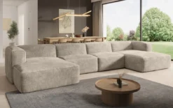 Designer Sofa Comfy U in Cord
