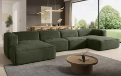 Designer Sofa Comfy U in Samt
