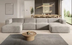 Designer Sofa Comfy U in Samt