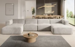 Designer Sofa Comfy U in Samt