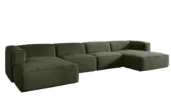 Designer Sofa Comfy U in Samt
