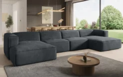 Designer Sofa Comfy U in Samt