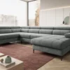 Designer Sofa Cordoba III mit Schlaf- und Klappfunktion