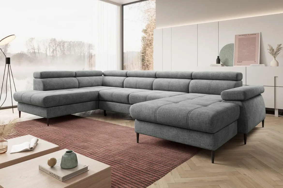 Designer Sofa Cordoba III mit Schlaf- und Klappfunktion