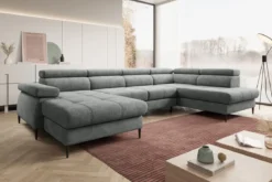 Designer Sofa Cordoba III mit Schlaf- und Klappfunktion