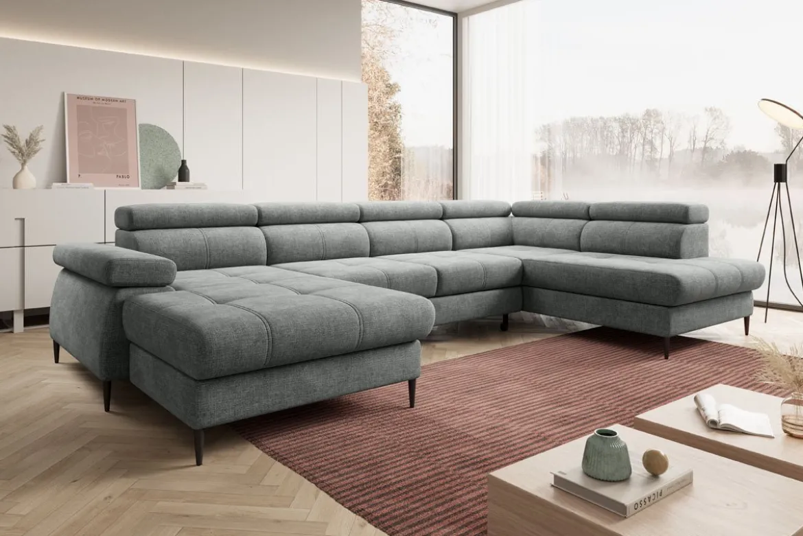 Designer Sofa Cordoba III mit Schlaf- und Klappfunktion