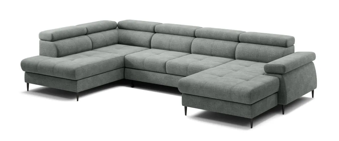 Designer Sofa Cordoba III mit Schlaf- und Klappfunktion