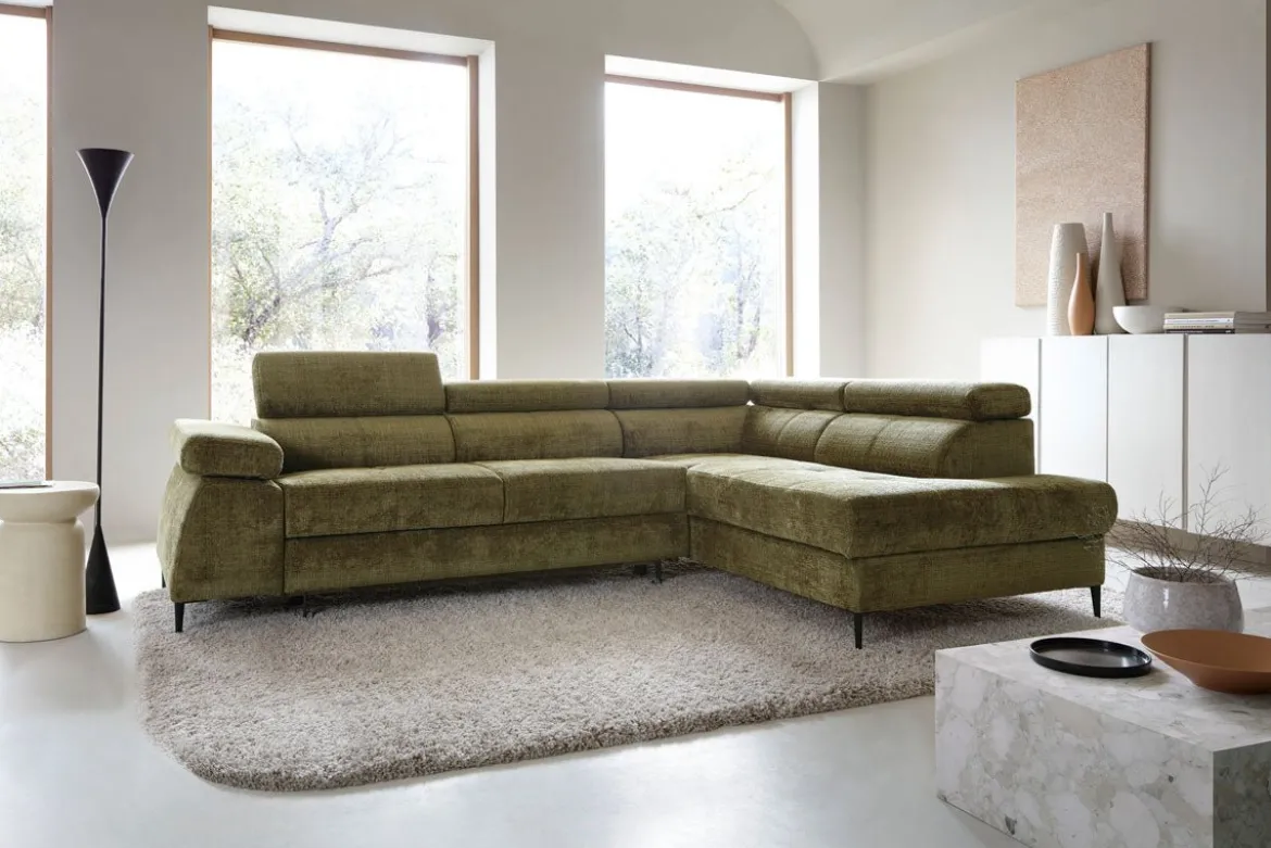 Designer Sofa Cordoba II mit Schlaf- und Klappfunktion
