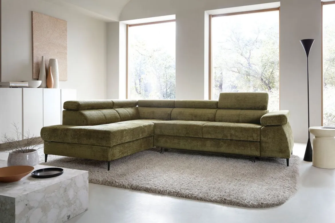 Designer Sofa Cordoba II mit Schlaf- und Klappfunktion