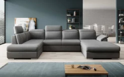 Designer Sofa Emiliano mit Schlaf- und Klappfunktion
