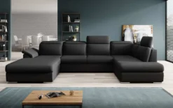 Designer Sofa Emiliano mit Schlaf- und Klappfunktion