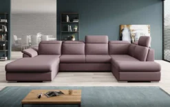 Designer Sofa Emiliano mit Schlaf- und Klappfunktion