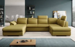 Designer Sofa Emiliano mit Schlaf- und Klappfunktion