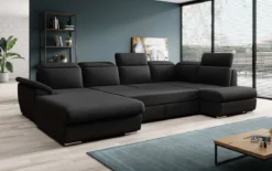 Designer Sofa Emiliano mit Schlaf- und Klappfunktion