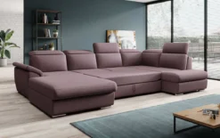 Designer Sofa Emiliano mit Schlaf- und Klappfunktion
