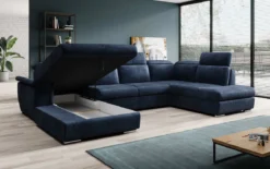 Designer Sofa Emiliano mit Schlaf- und Klappfunktion