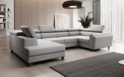 Designer Sofa Emilio mit Schlaf- und Klappfunktion
