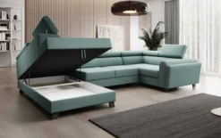 Designer Sofa Emilio mit Schlaf- und Klappfunktion
