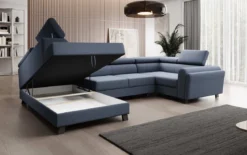 Designer Sofa Emilio mit Schlaf- und Klappfunktion