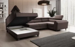 Designer Sofa Emilio mit Schlaf- und Klappfunktion