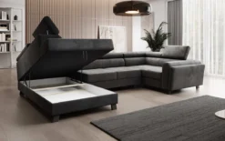 Designer Sofa Emilio mit Schlaf- und Klappfunktion