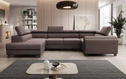 Designer Sofa Emilio mit Schlaf- und Klappfunktion