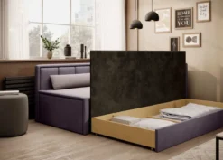 Designer Sofa Fellano mit Schlaffunktion und Stauraum