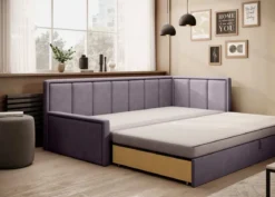 Designer Sofa Fellano mit Schlaffunktion und Stauraum