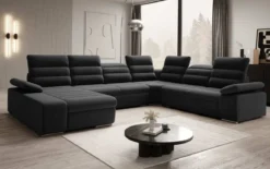 Designer Sofa Kreta mit Schlaf - und Klappfunktion