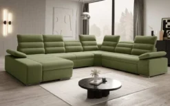 Designer Sofa Kreta mit Schlaf - und Klappfunktion